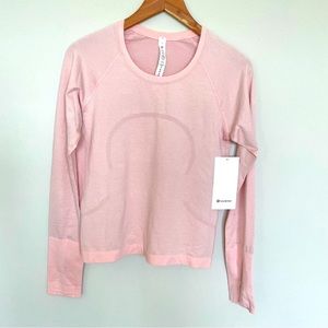 NWT Lululemon Swiftly Tech Long Sleeve Shirt 2.0 *Race Length Flush Pink Size 8